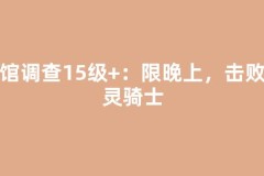 旅馆调查15级+：限晚上，击败亡灵骑士